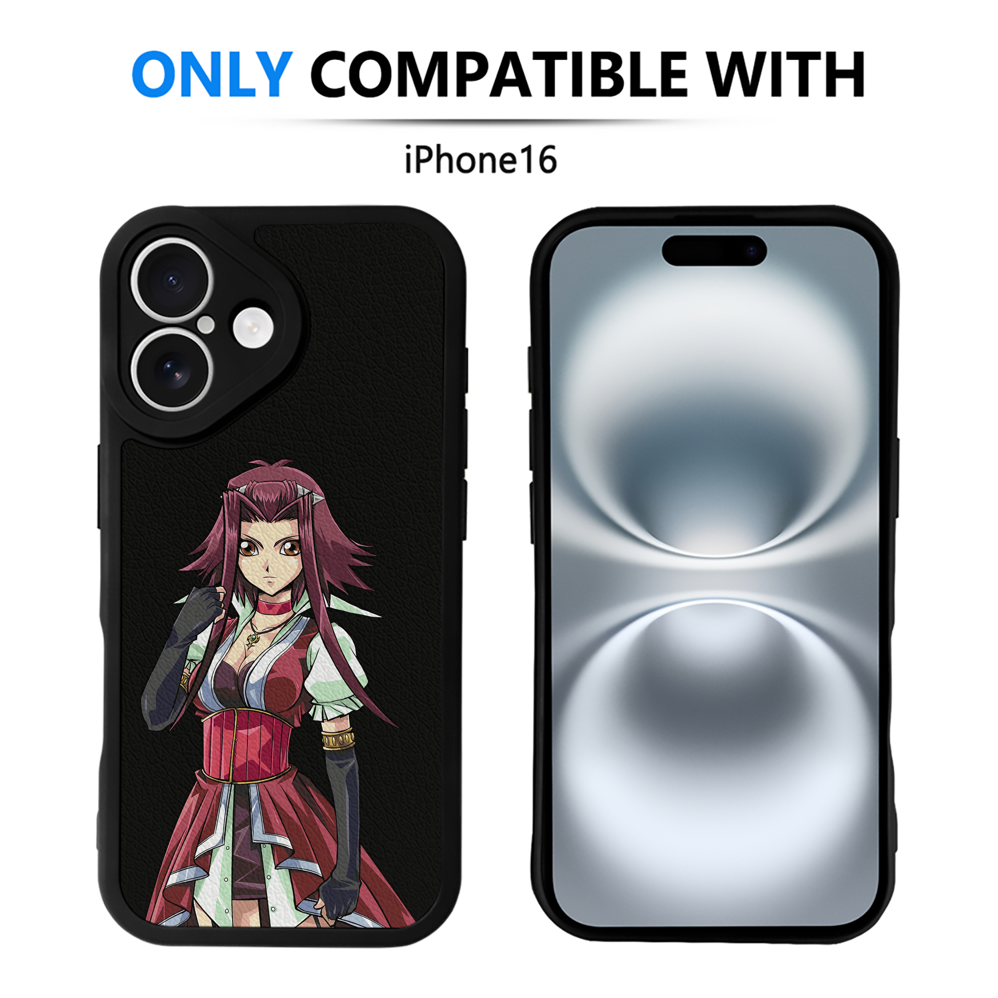遊☆戯☆王 Yu-Gi-Oh! 【iPhone 16シリーズ対応】シリコンスマホケース（レザー調） 材質：シリコン